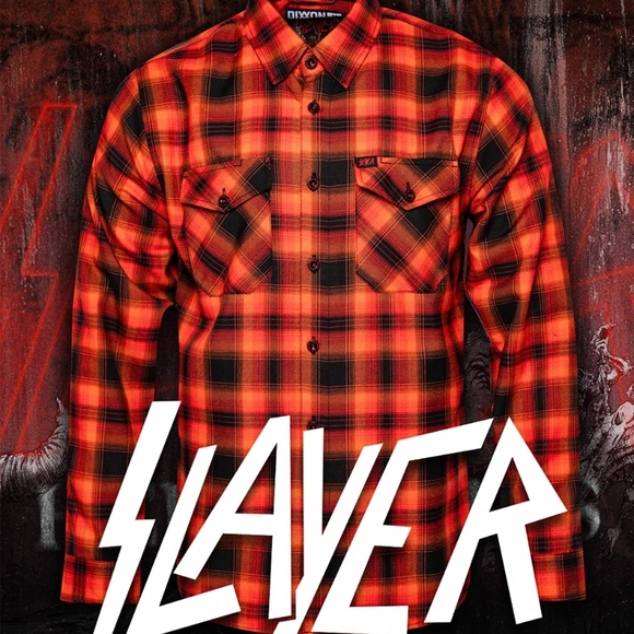 Dixxon Slayer Hell Awaits Flannel Men's Size L - Picture 2 of 3